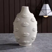 Vaso Decorativo para Sala em Porcelana | Vaso Escultura Izara