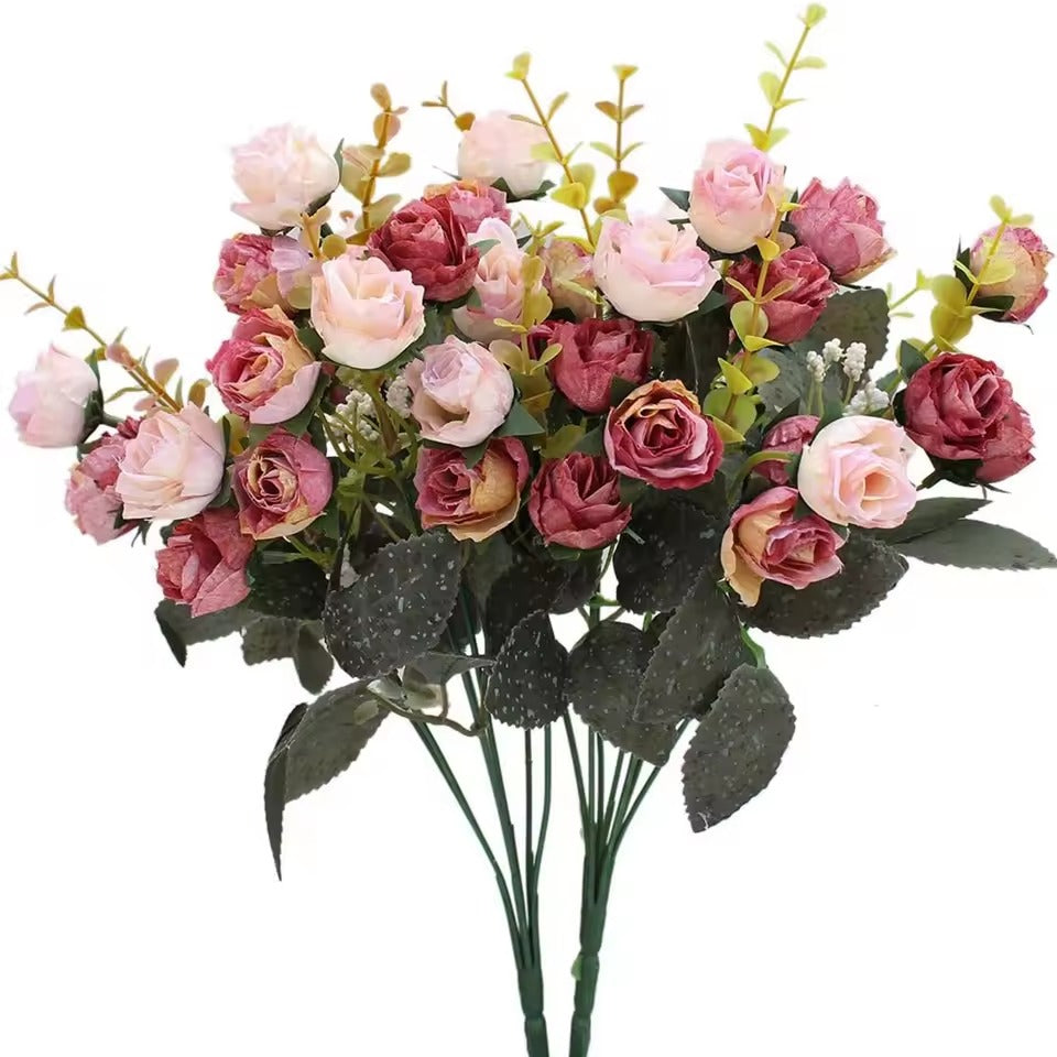 Buquê Rosas Encanto Rosa – Kit 3 Hastes