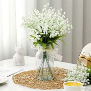 Buquê de flores artificiais brancas 10 peças 36cm para decoração