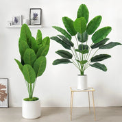 plantas artificiais folhas de bananeira