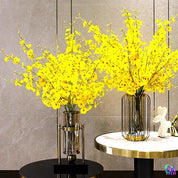 Orquídea Artificial Chuva de Ouro Real Touch