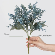 Arranjo Eucalyptus Azul Artificial