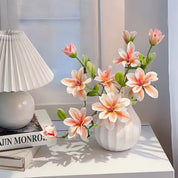 Magnólia Floral em Seda com Botões — Kit 2 Ramos | Izara Flores