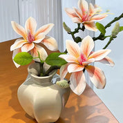Magnólia Floral em Seda com Botões — Kit 2 Ramos | Izara Flores
