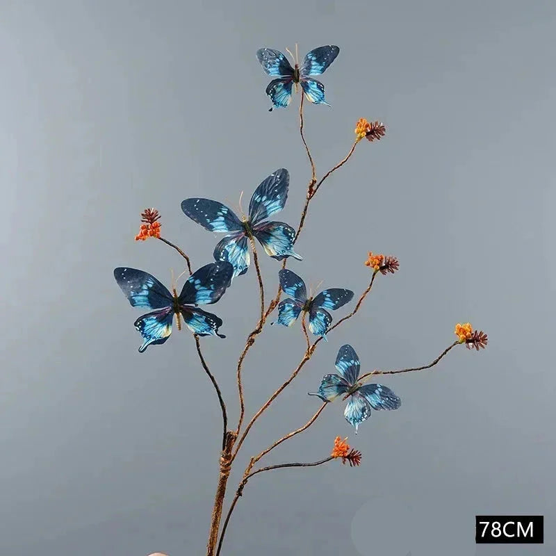 Arranjo Artificial de Borboletas -4x unidades