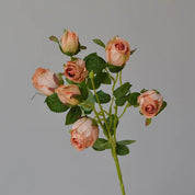 6 ramos de flores artificiais em tons de outono, ideais para decoração sofisticada e aconchegante.