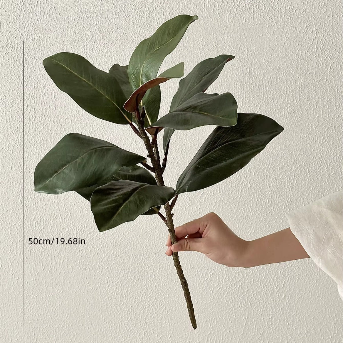 Folha Artificial Verde 55cm Premium Izara Edition