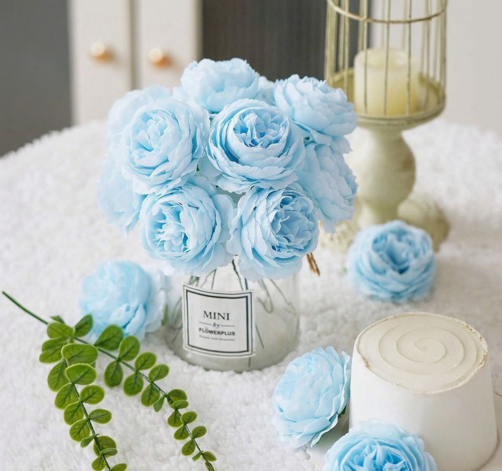 💙 rosas artificiais Blue Serenity Izara