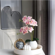 Orquídea Artificial Rosa Elegance  1x haste 46 cm