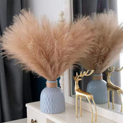 Capim dos Pampas Artificial Fofo – Kit 10 Hastes Boho 42cm para Decoração