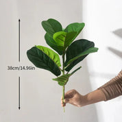 Planta Artificial Folha de Violino - Decoração Realista e Sofisticada