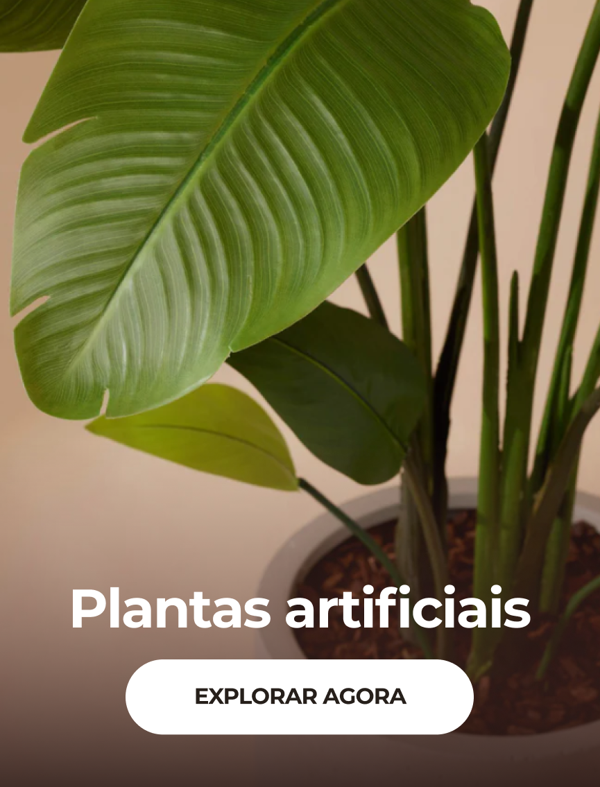 Plantas artificiais realistas que trazem aconchego, beleza e o toque de afeto que seu lar merece com a IzaraFlores.