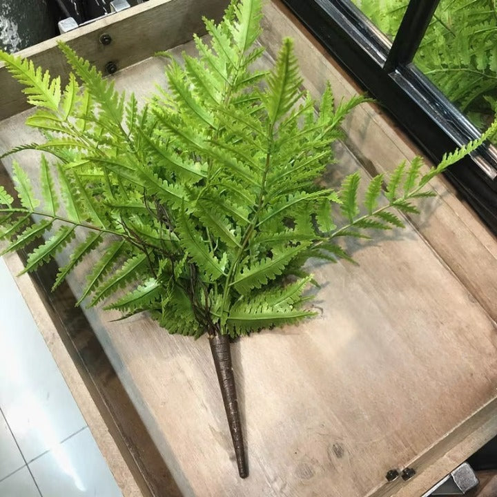 Planta Artificial Samambaia Persa Elegante — Arranjo Decorativo Premium 7 Ramos | Izara Flores