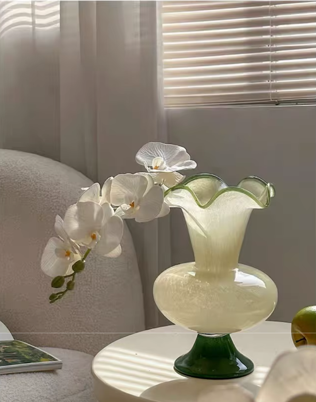 Vaso Lumière Vintage – Sofisticação em Vidro Soprado