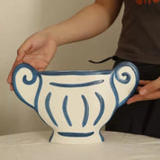 Vasos de ceramica pintado à mão Maison Lívia com design escultural – IzaraFlores