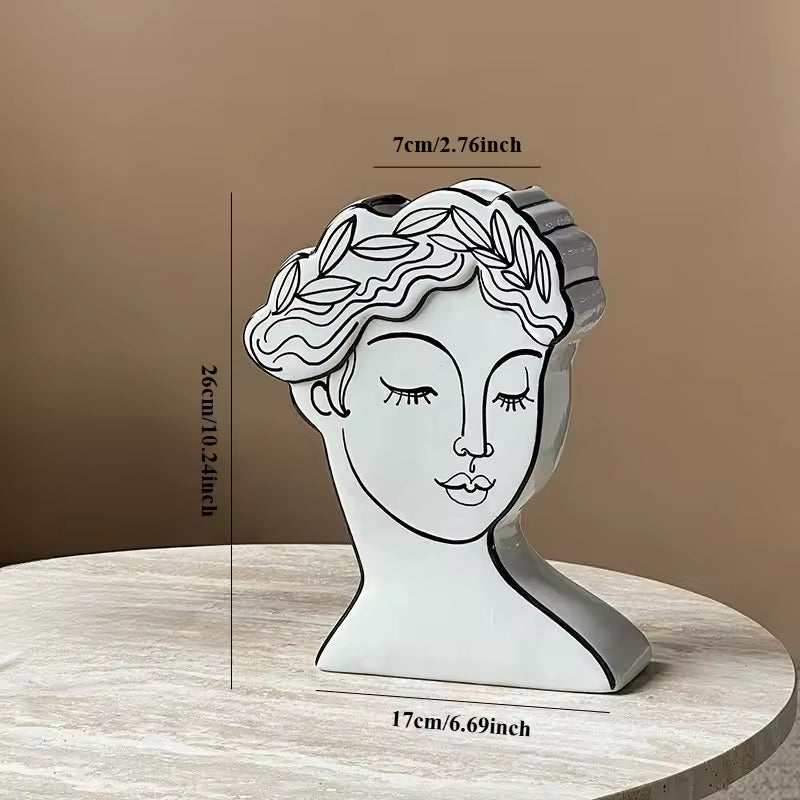 Detalhes do design escultural do vasos de ceramica Maison Théra