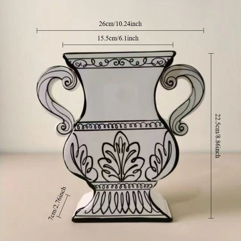 Vasos de ceramica ORSAY Ligne Blanche em decoração sofisticada de sala